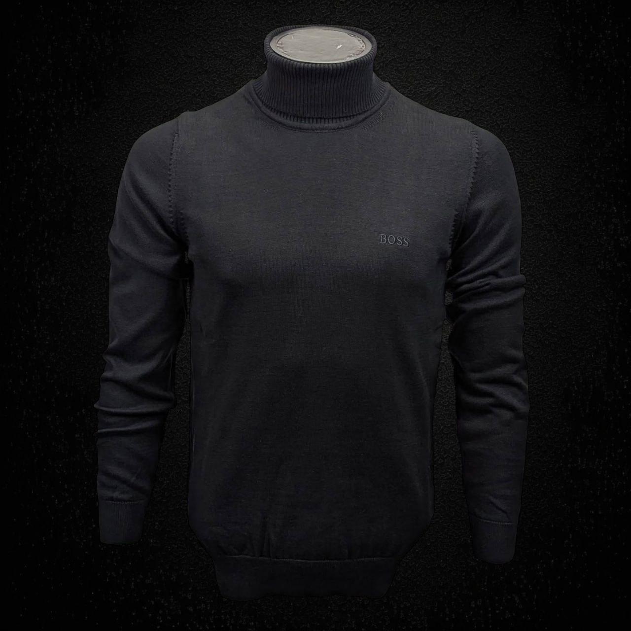 Чоловіча кофта гольф HUGO BOSS CK8800 чорна S, M, фото 1