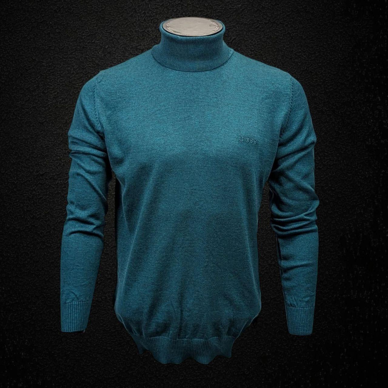 Чоловіча кофта гольф HUGO BOSS CK8803 зелена, фото 1
