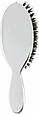 Щітка JANEKE Silver Hairbrush з натуральною щетиною кабана та нейлоном M, фото 2