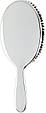 Щітка JANEKE Silver Hairbrush з натуральною щетиною кабана та нейлоном  XL, фото 2