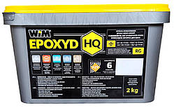 Епоксидна затирка фуга WIM EPOXYD HQ (Вім Епоксид) колір 1/00 білий (biały) для швів плитки відро 2 кг яка змивається водою