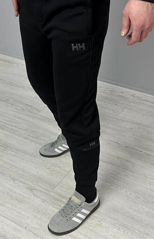 Чоловічі спортивні штани HELLY HANSEN чорні брендові спортивні штани з манжетом унизу люкс якість, фото 3