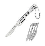 Скальпель, ніж для розпакування, скальпель з можливістю заміни леза + 10 лез, фото 2