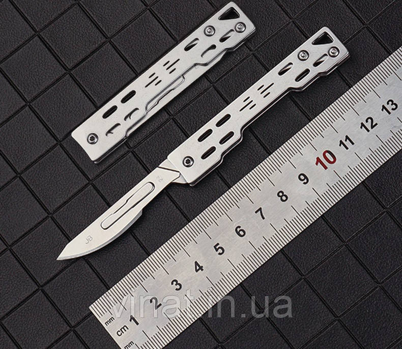 Скальпель, ніж для розпакування, скальпель з можливістю заміни леза + 10 лез, фото 1