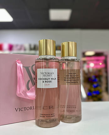 Спрей для тіла Coconut Milk & Rose Natural Beauty Fragrance Mist Victorias Secret 250ml, фото 1