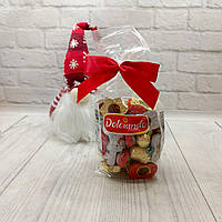 Новорічні цукерки-фігурки Dolciando шоколадні пралине 400г Італія