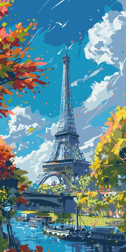Новинка Розмальовка по номерах ArtCraft Ейфелева вежа (ACR-11571-AC) 40 х 80 см, фото 1