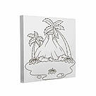 Новинка Полотно для малювання Riviera Blanca Звірята (по контурам) (KG-003) 25 х 25 см, фото 2