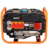 Бензиновий генератор трифазний Black Tools 13606 220/380 В 2,8 кВт 7HP 212см³, фото 3