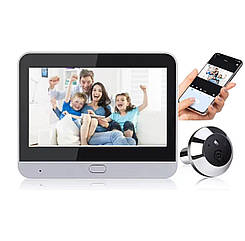 Камера в дверне вічко з РК екраном Aomeyo 3MP IP WiFi.