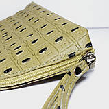 Косметичка натуральна шкіра колір світло-коричневий, фото 3