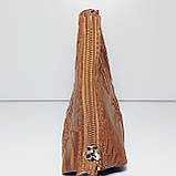 Косметичка натуральна шкіра колір рудий, фото 2