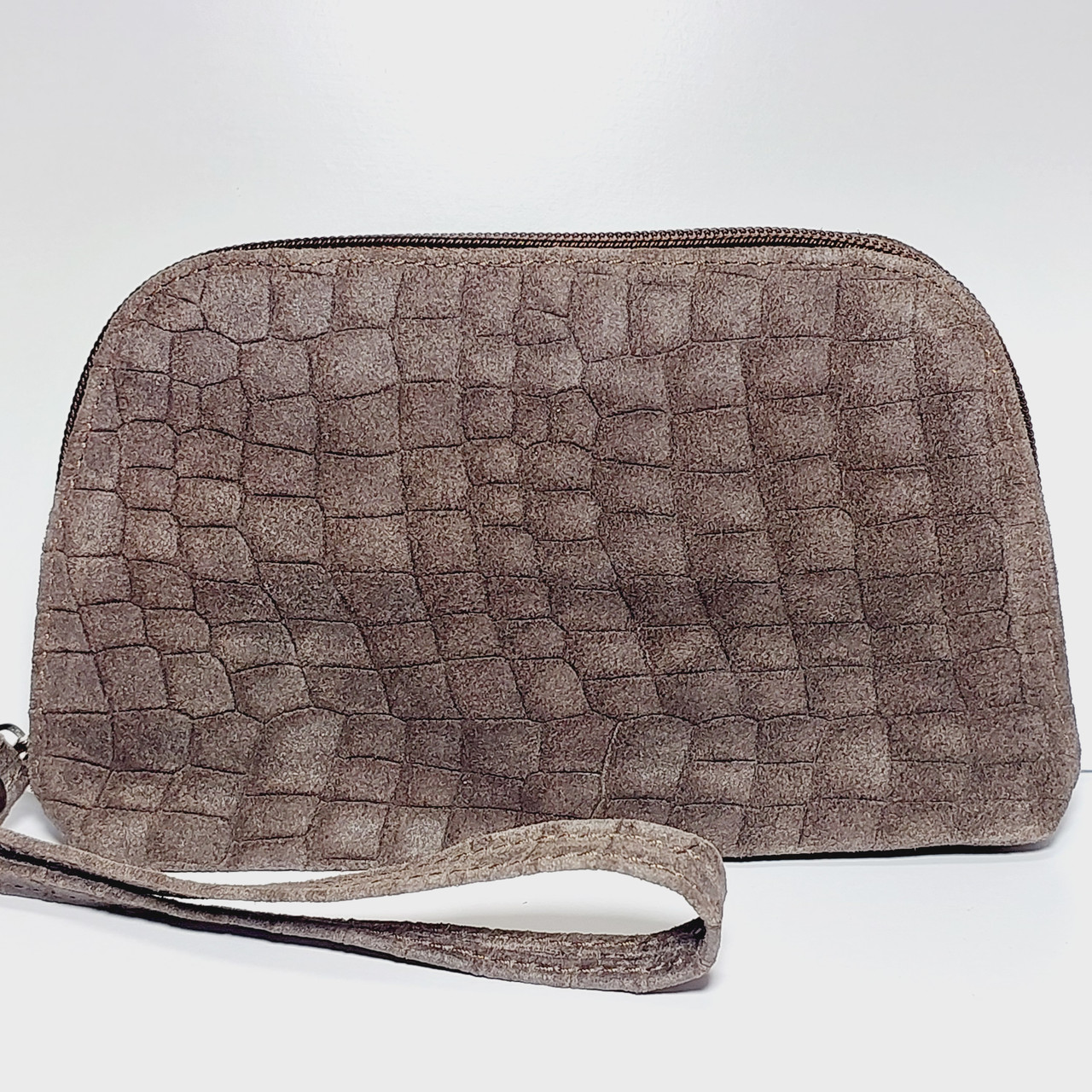 Косметичка коричнева натуральна шкіра, фото 1