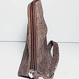 Косметичка коричнева натуральна шкіра, фото 2