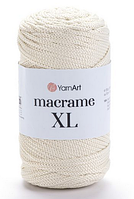 Macrame XL Yarnart(4мм)-137 молочний