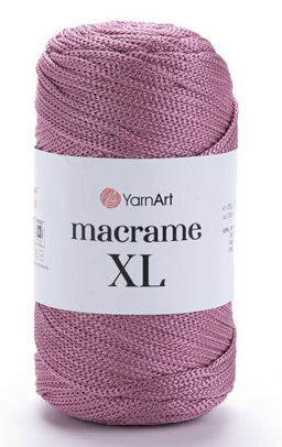Macrame XL Yarnart(4мм)-141 пильна троянда, фото 1