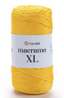 Macrame XL Yarnart(4мм)-142 жовтий, фото 1