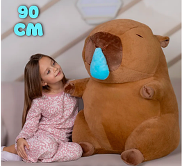М'яка іграшка велика "Капібара з краплею носом" 90см /Подарунок ЄМОЦІЯ