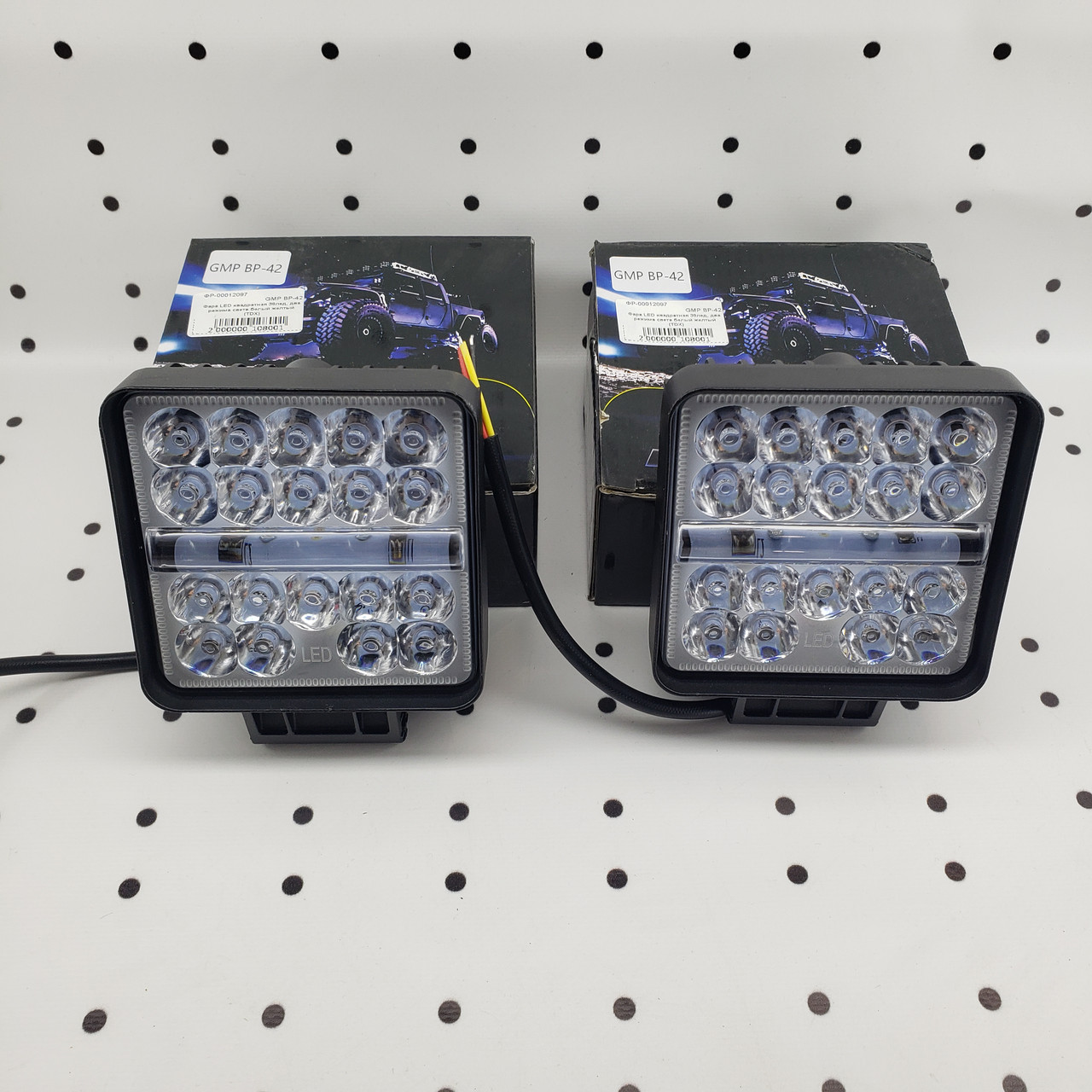 Фара LED кругла 72W 6000K 113м, фото 1