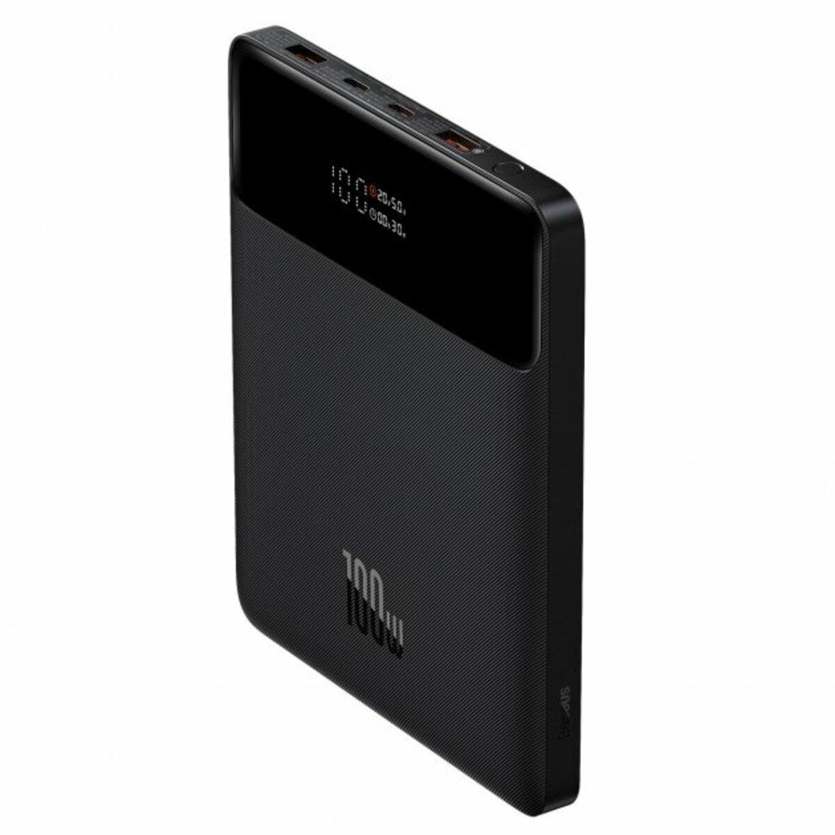 Зовнішній акумулятор Baseus Blade Power Digital Display Швидка зарядка Power Bank 20000mAh 100W Чорний