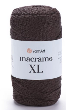 Macrame XL Yarnart(4мм)-157 коричневий, фото 1