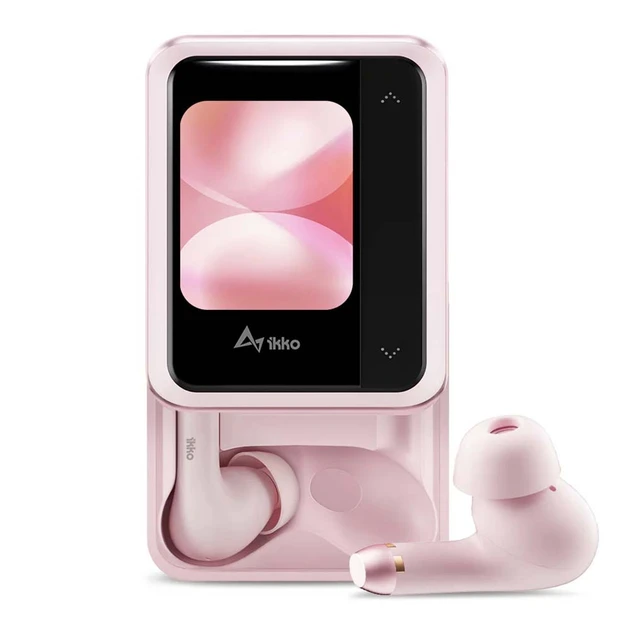 IKKO ActiveBuds AB02 Pink Bluetooth навушники з перекладачем ChatGPT 45+ мов