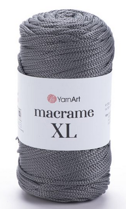 Macrame XL Yarnart(4мм)-159 темно-сірий, фото 1