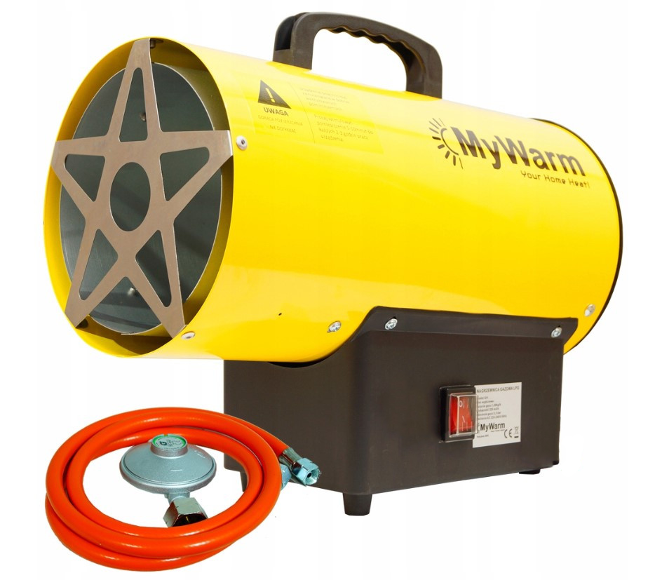 Газова теплова гармата MyWarm MY11704 20 кВт 320 м³/год газова теплова гармата для приватного будинку, фото 1