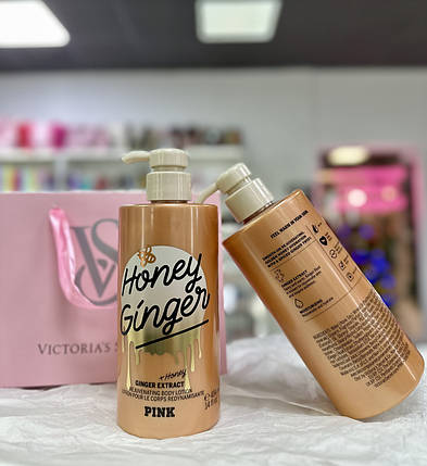 Зволожуючий лосьйон для тіла Victorias Secret Pink Honey Ginger Lotion 414мл, фото 3