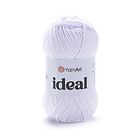 YarnArt IDEAL (Ідеал) № 220 білий (Пряжа бавовна, нитки для в'язання)