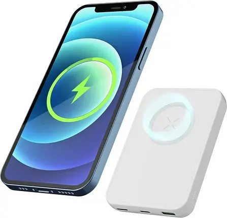 LL TRADER Power Bank, сумісний з MagSafe, магнітна зовнішня батарея ємністю 10000 мА·год, бездротовий портат, фото 1