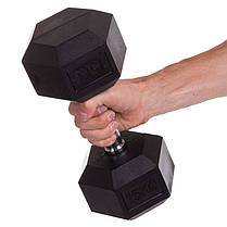 Гантель цільна шестигранна SP-Planeta SC-8013-15 1шт 15кг Код SC-8013-15, фото 3