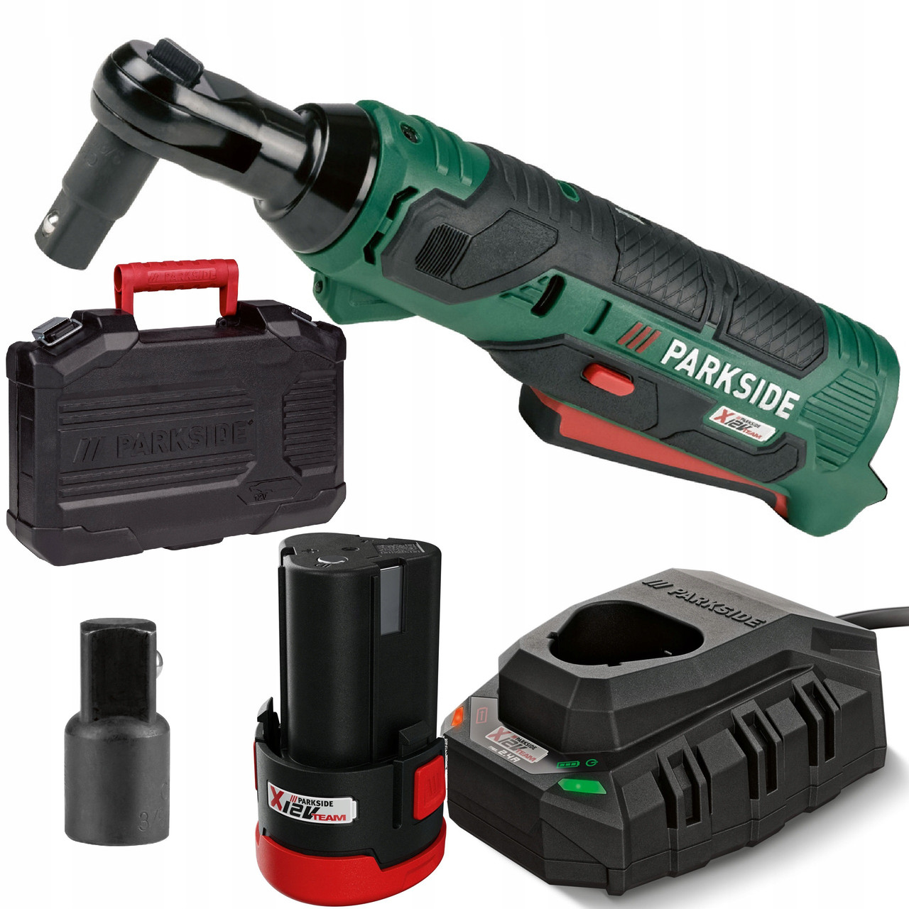 Акумуляторний кутовий гайковерт Parkside PAR 12 B2 (54 Нм, 3/8", 12 В, 2.0 А·год, Німеччина), фото 1