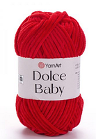 Пряжа Dolce baby-748 червоний
