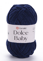 Пряжа Dolce baby-756 темно-синій