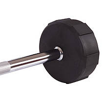 Штанга фіксована пряма поліуретанова LI NUO TA-3622-25 довжина-115см 25кг Код TA-3622-25, фото 3