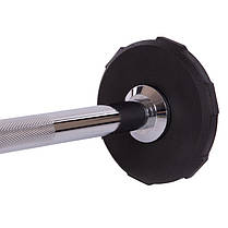 Штанга фіксована пряма поліуретанова LI NUO TA-3622-5 довжина-106см 5кг Код TA-3622-5, фото 3