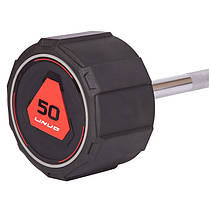 Штанга фіксована пряма поліуретанова LI NUO TA-3622-50 довжина-122см 50кг Код TA-3622-50, фото 2