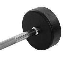 Штанга фіксована пряма прогумована Zelart Rubber Coated Barbell TA-2685-30 довжина-95см 30кг Код TA-2685-30, фото 3