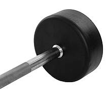 Штанга фіксована пряма прогумована Zelart Rubber Coated Barbell TA-2685-35 довжина-95см 35кг Код TA-2685-35, фото 3