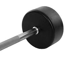 Штанга фіксована пряма прогумована Zelart Rubber Coated Barbell TA-2685-40 довжина-95см 40кг Код TA-2685-40, фото 3