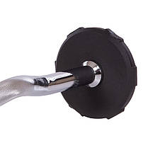 Штанга фіксована вигнута поліуретанова LI NUO TA-3622-5 довжина-106см 5кг Код TA-3623-5, фото 3