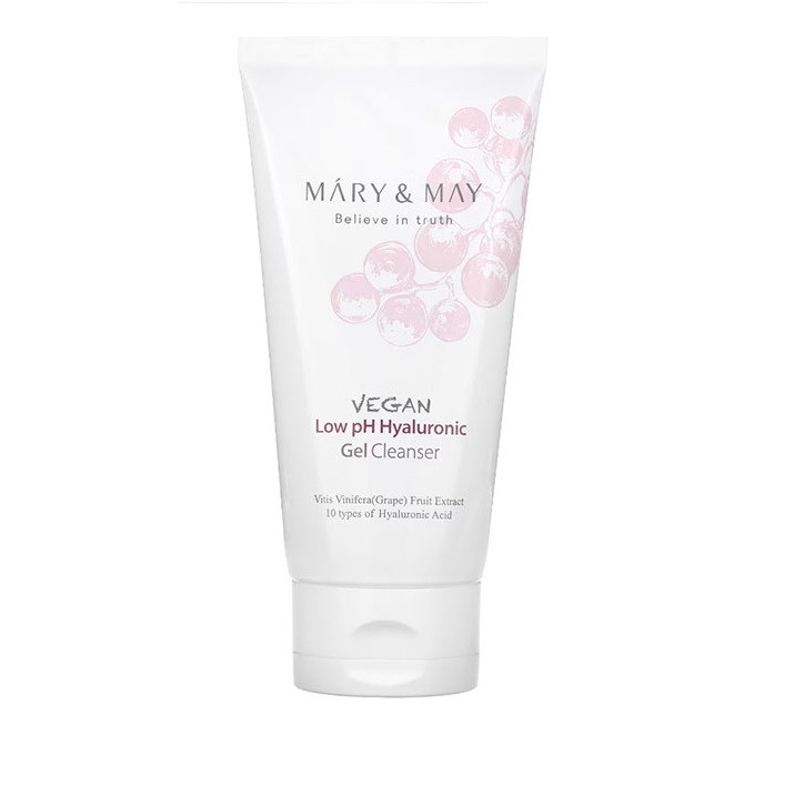 Гель для вмивання веганський слабокислотний Mary&May Vegan Low pH Hyaluronic Gel to Foam Cleanser 150 мл