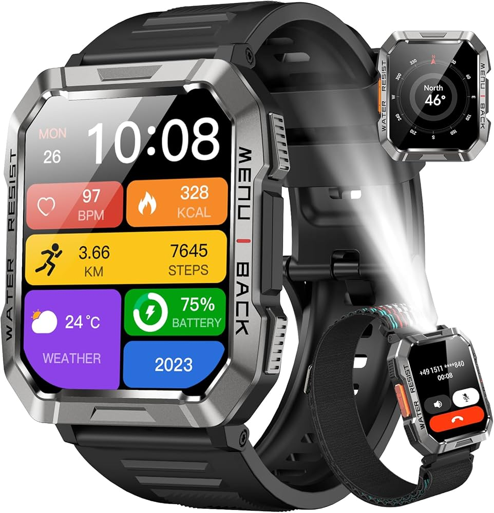 Смарт-годинник Blackview W60 2.01-inch 900mAh LED Flashlight Глобальна версія!