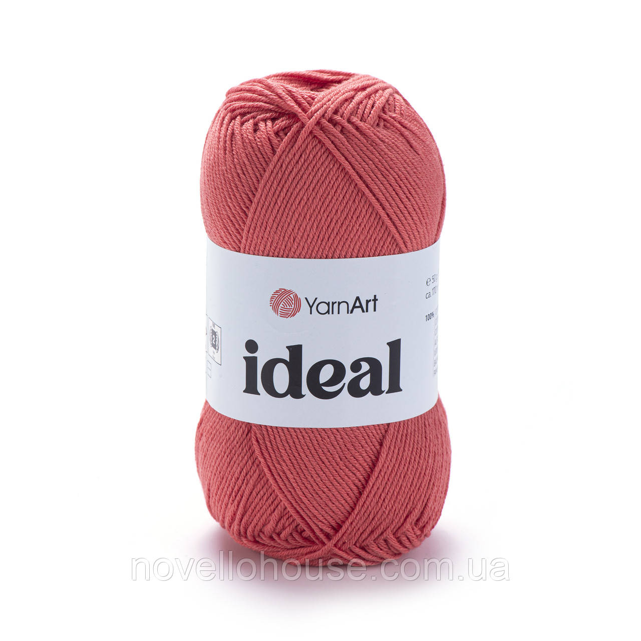 YarnArt IDEAL (Ідеал) № 236 кораловий (Пряжа бавовна, нитки для в'язання)