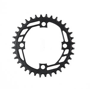 Зірка передня ONRIDE Solo 10, 36Т, BCD: 104 мм, сталь, чорний