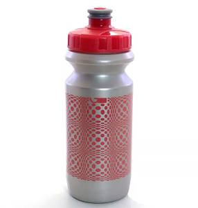 Фляга 0,6 Green Cycle DOT з великим соском, silver nipple/pink cap/Silver bottle