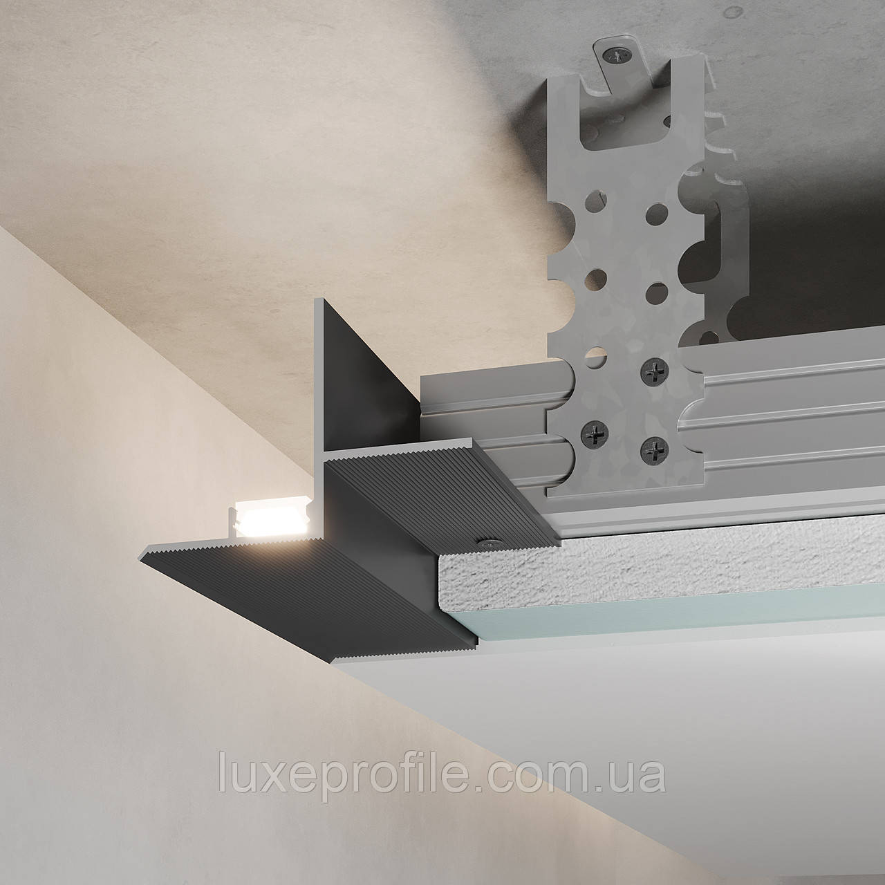 Профіль тіньового шва універсальний (чор)