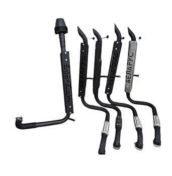 Глушник на кабіну (звулопа труба) МТЗ 80, 82, 892, 1025 чорний метал