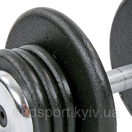 Гантель цілісна професійна RECORD TA-7231-20 20кг 1шт 20кг Код TA-7231-20, фото 2